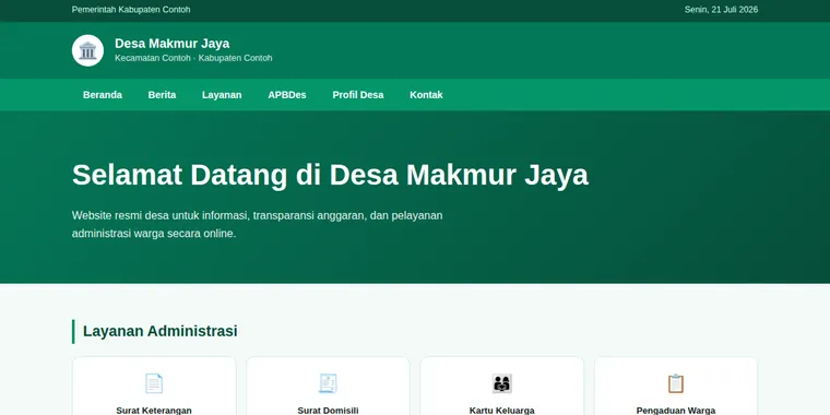 Contoh Website Desa
